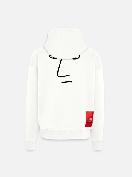 Art Face Artist Man - Zip Hoodie - made by SPREAD - OFF WHITE
