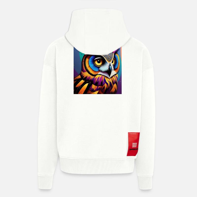 Eule - Zip Hoodie - made by SPREAD - OFF WHITE