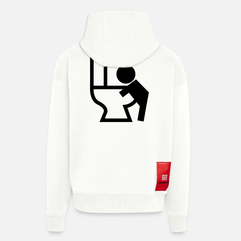 Erbrechen Puck Sick - Zip Hoodie - made by SPREAD - OFF WHITE