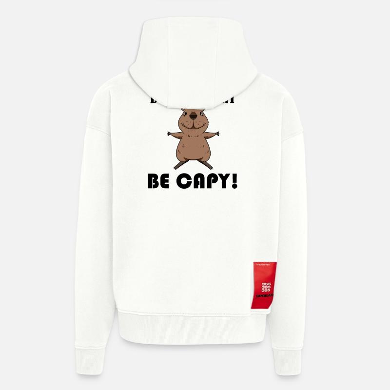Capybara Capybara Gift - Zip Hoodie - made by SPREAD - OFF WHITE