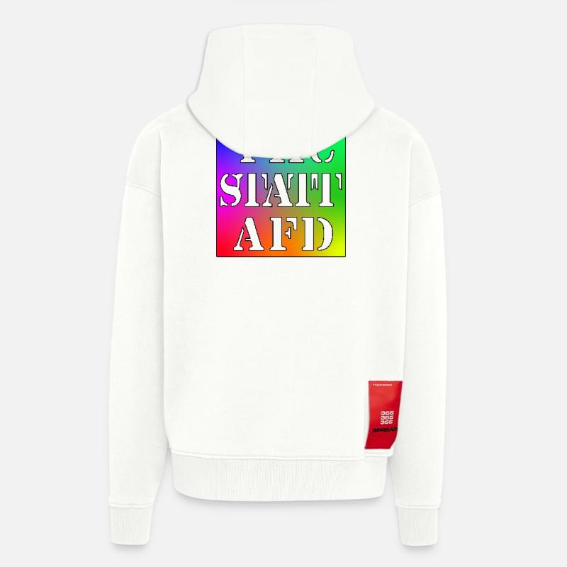 THC STATT AFD - Zip Hoodie - made by SPREAD - OFF WHITE