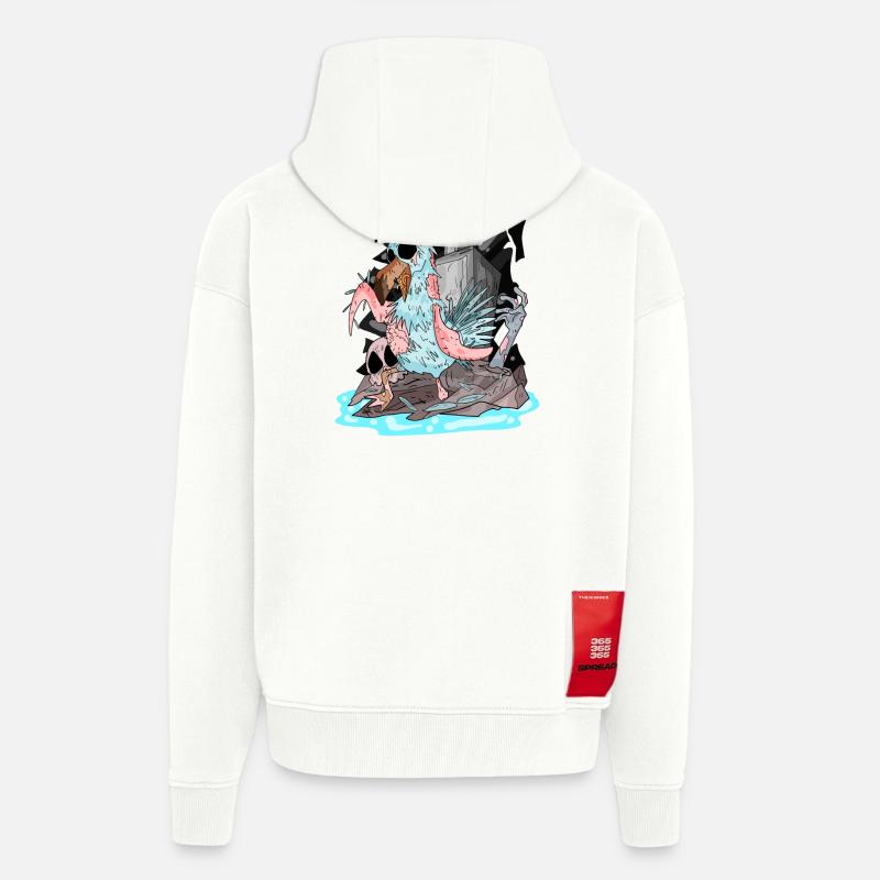 Zombie Möwe - Zip Hoodie - made by SPREAD - OFF WHITE