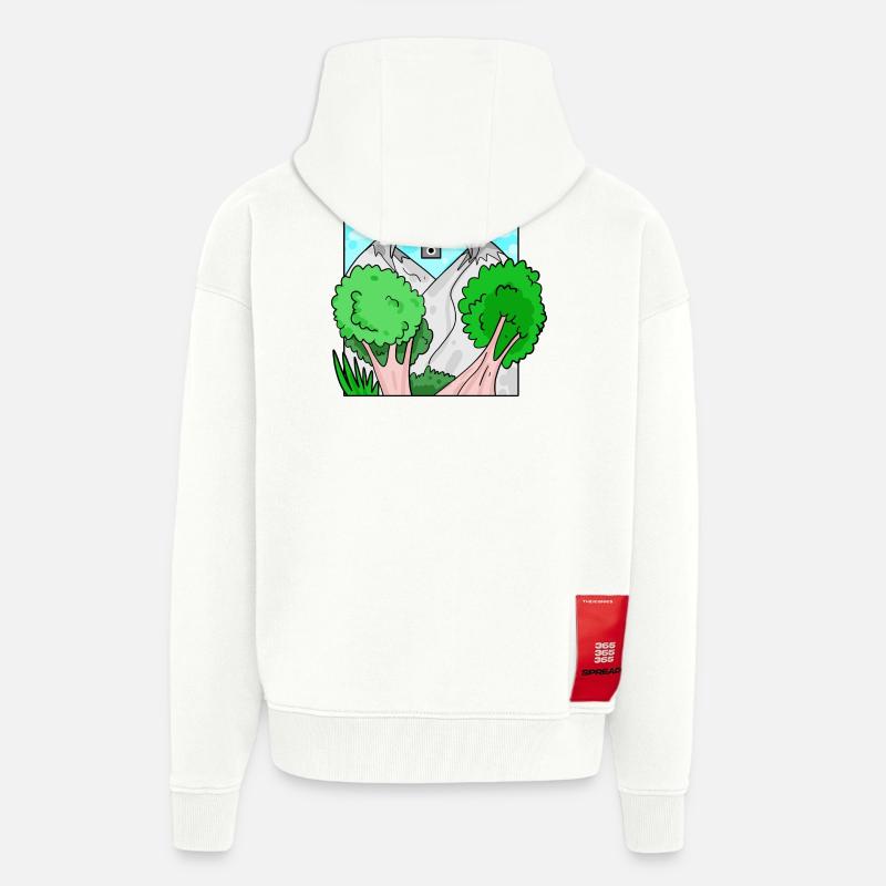 Drone Drone Drones - Zip Hoodie - made by SPREAD - OFF WHITE