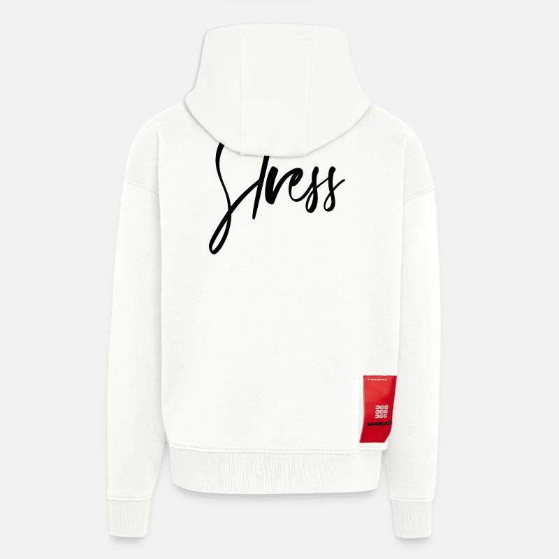 Stress - Zip Hoodie - made by SPREAD - OFF WHITE