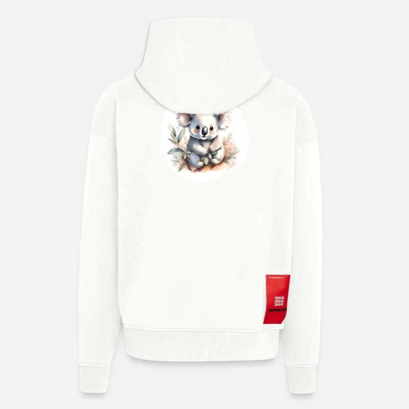 Koala Aquarell - Zip Hoodie - made by SPREAD - OFF WHITE