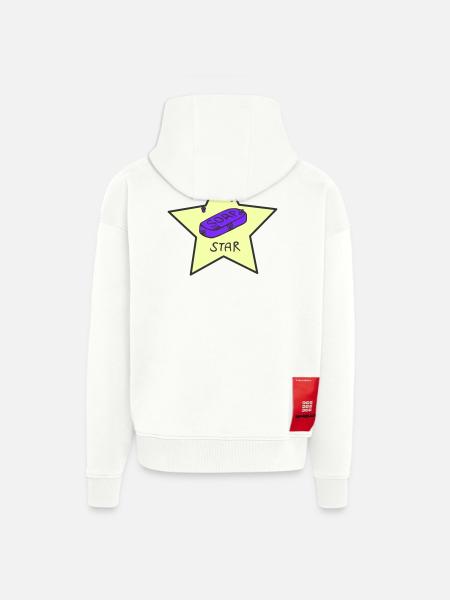 Soapstar - Zip Hoodie - made by SPREAD - OFF WHITE