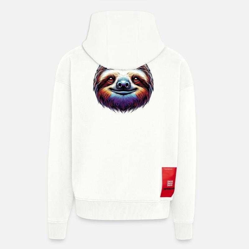 Faultier - Zip Hoodie - made by SPREAD - OFF WHITE