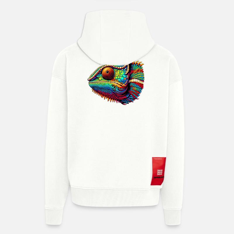 Chamäleon - Zip Hoodie - made by SPREAD - OFF WHITE