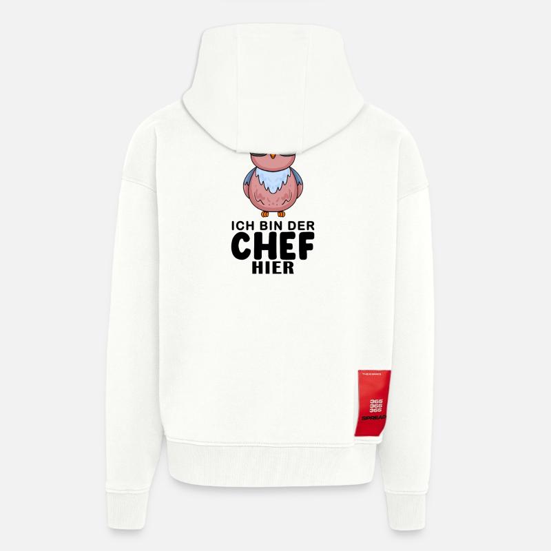 Eule - Zip Hoodie - made by SPREAD - OFF WHITE