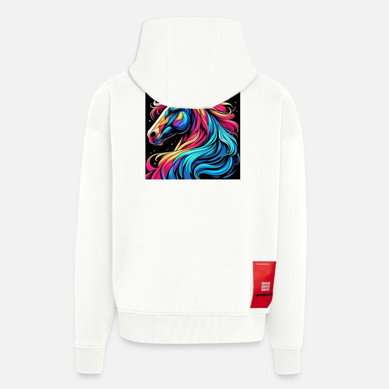 Pferd - Zip Hoodie - made by SPREAD - OFF WHITE