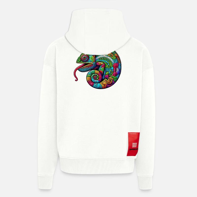 Chamäleon - Zip Hoodie - made by SPREAD - OFF WHITE