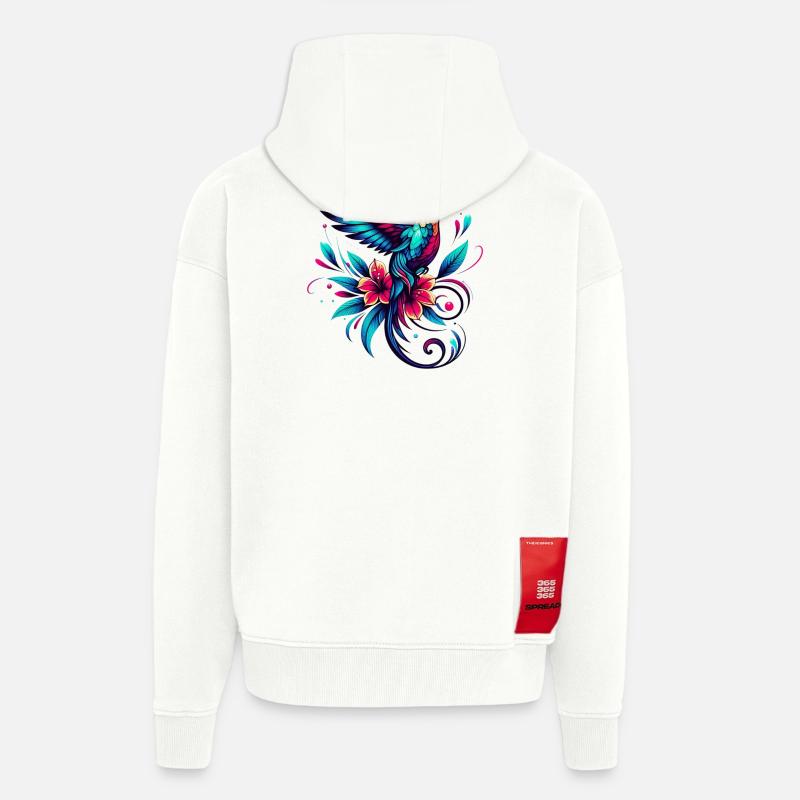 Kolibri - Zip Hoodie - made by SPREAD - OFF WHITE