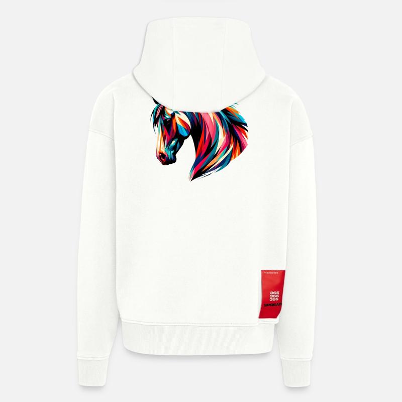 Pferd - Zip Hoodie - made by SPREAD - OFF WHITE
