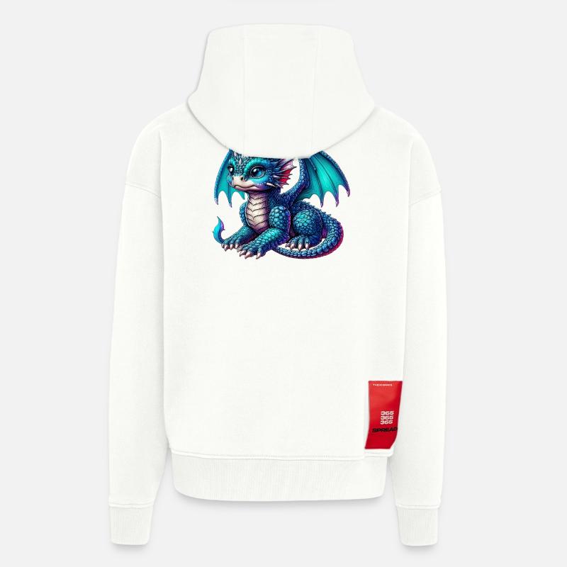 Drache - Zip Hoodie - made by SPREAD - OFF WHITE