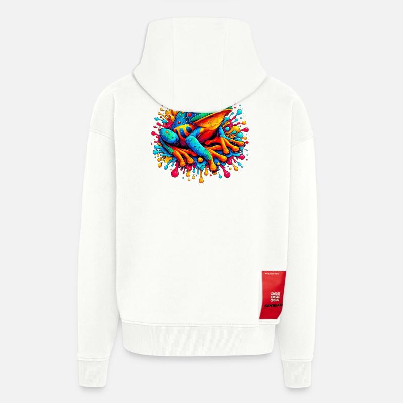 Frog - Zip Hoodie - made by SPREAD - OFF WHITE