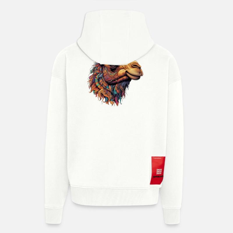 Kamel - Zip Hoodie - made by SPREAD - OFF WHITE