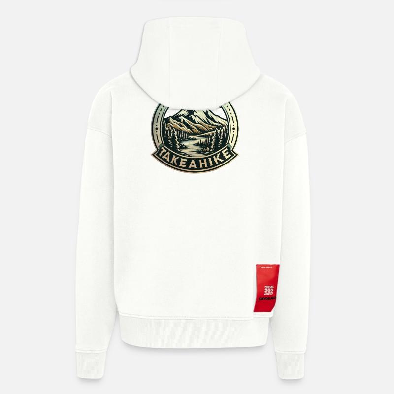 Machen Sie eine Wanderung! - Zip Hoodie - made by SPREAD - OFF WHITE