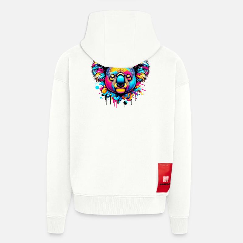 Koala - Zip Hoodie - made by SPREAD - OFF WHITE