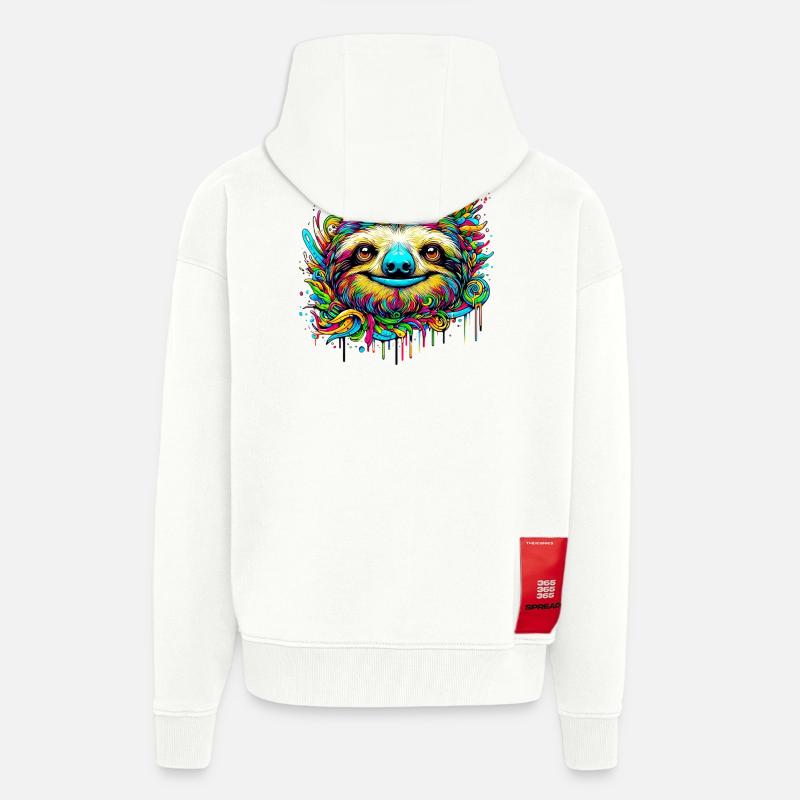 Faultier - Zip Hoodie - made by SPREAD - OFF WHITE