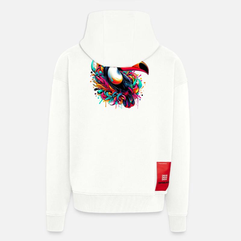 Tukan - Zip Hoodie - made by SPREAD - OFF WHITE