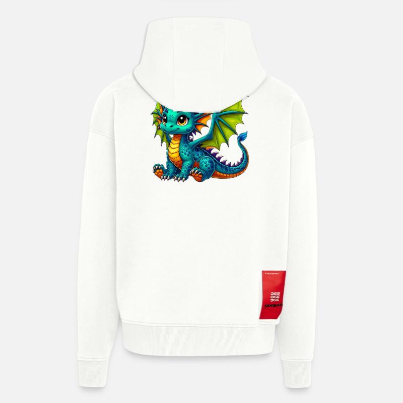 Drache - Zip Hoodie - made by SPREAD - OFF WHITE