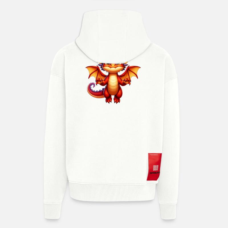 Drache - Zip Hoodie - made by SPREAD - OFF WHITE