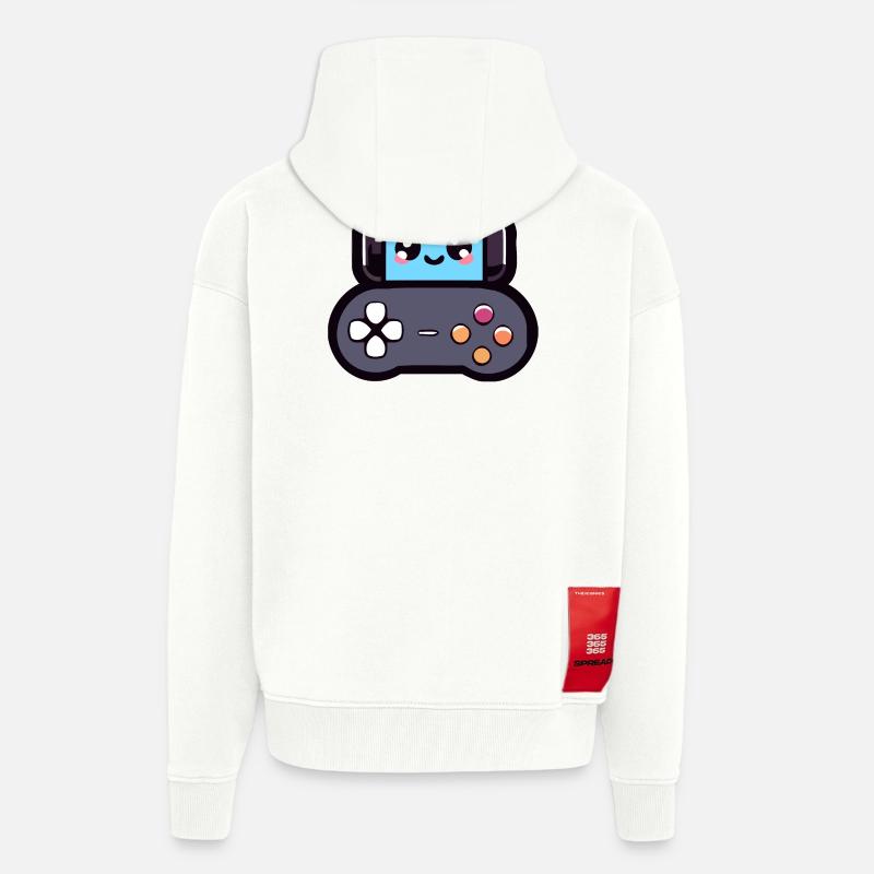 Game Buddy: Das fröhliche Joypad - Zip Hoodie - made by SPREAD - OFF WHITE
