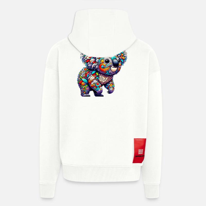 Koala - Zip Hoodie - made by SPREAD - OFF WHITE
