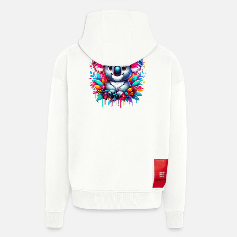 Koala - Zip Hoodie - made by SPREAD - OFF WHITE