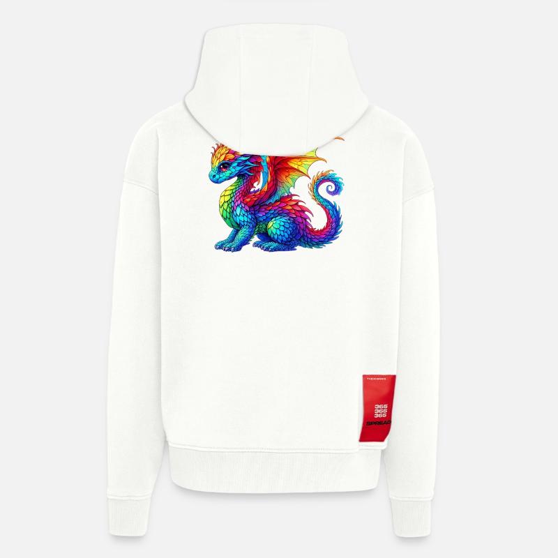 Drache - Zip Hoodie - made by SPREAD - OFF WHITE