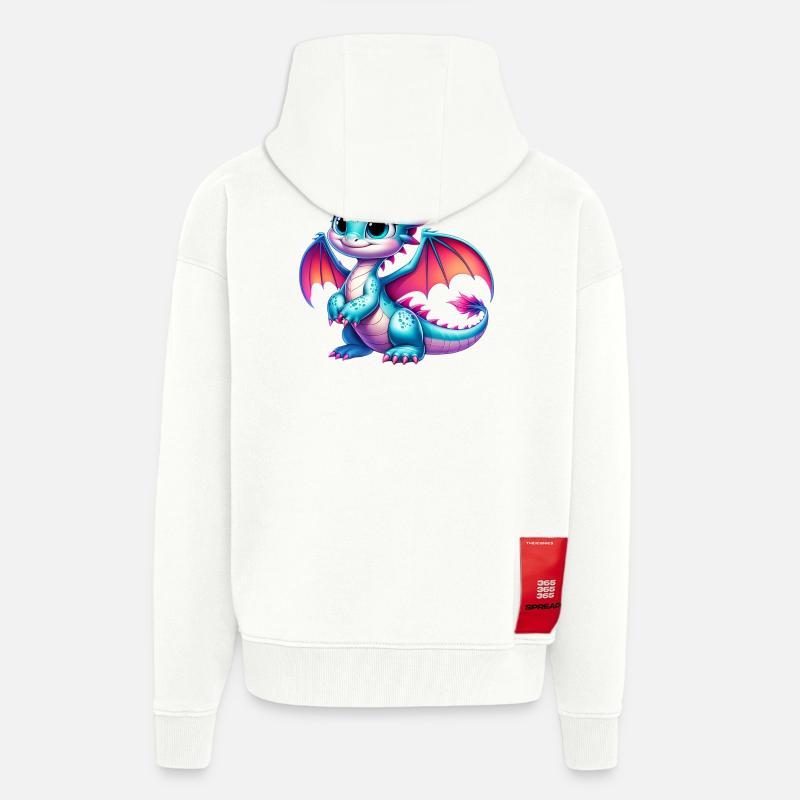 Drache - Zip Hoodie - made by SPREAD - OFF WHITE