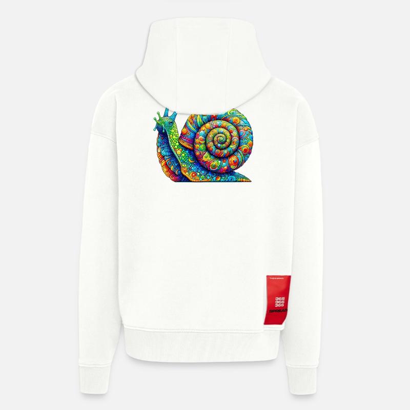 Schnecke - Zip Hoodie - made by SPREAD - OFF WHITE
