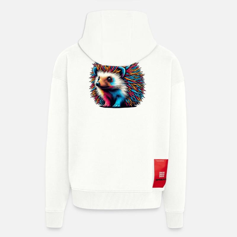 Igel - Zip Hoodie - made by SPREAD - OFF WHITE