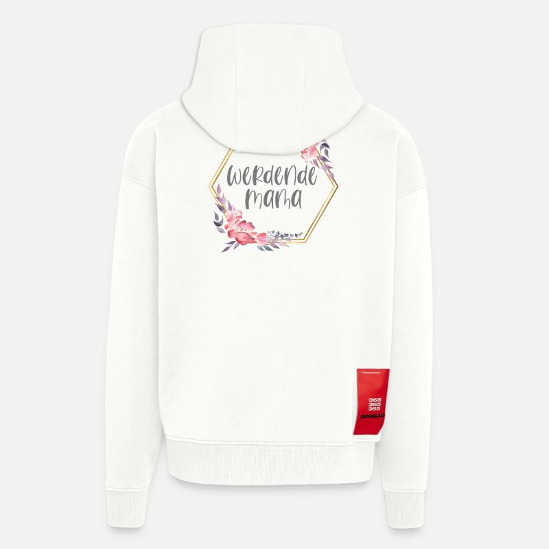 Boho Mama Schwangerschaft Geschenk - Zip Hoodie - made by SPREAD - OFF WHITE