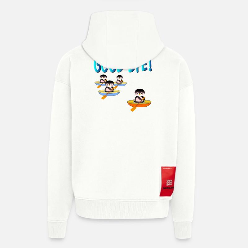GODD-BYE ABSCHIED - Zip Hoodie - made by SPREAD - OFF WHITE