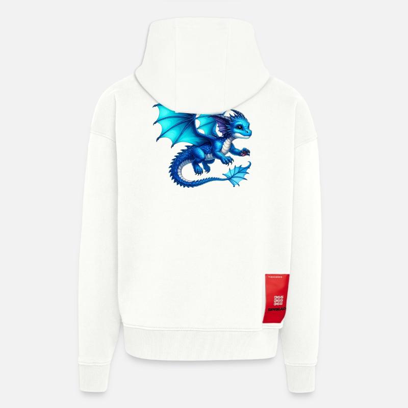 Drache - Zip Hoodie - made by SPREAD - OFF WHITE
