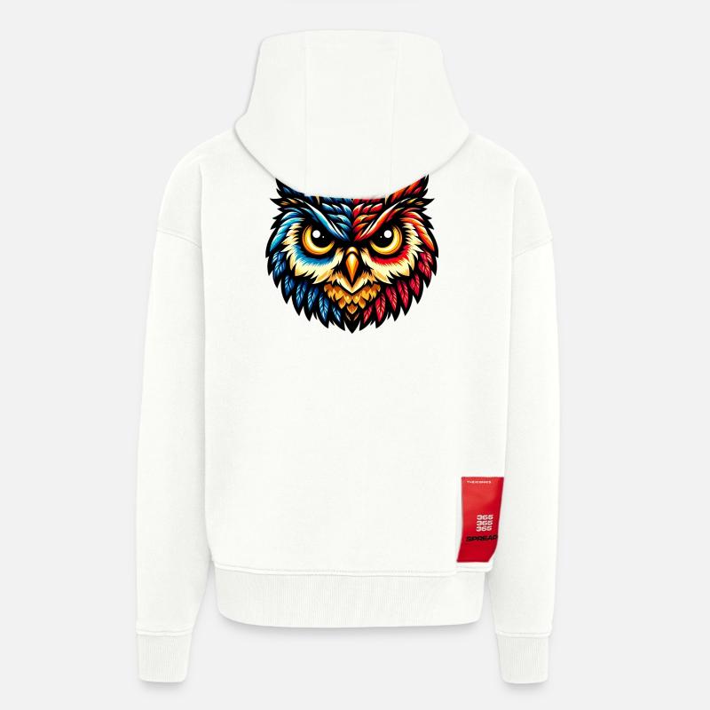 Eule - Zip Hoodie - made by SPREAD - OFF WHITE