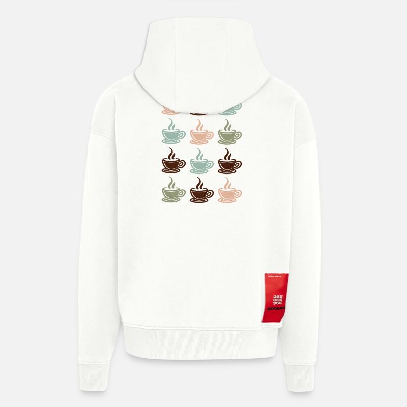 Kaffee - Zip Hoodie - made by SPREAD - OFF WHITE