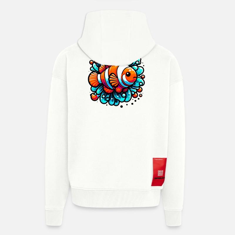 Clownfische - Zip Hoodie - made by SPREAD - OFF WHITE