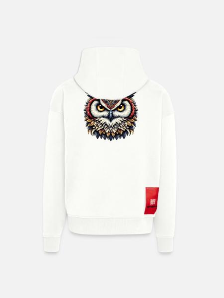 Eule - Zip Hoodie - made by SPREAD - OFF WHITE