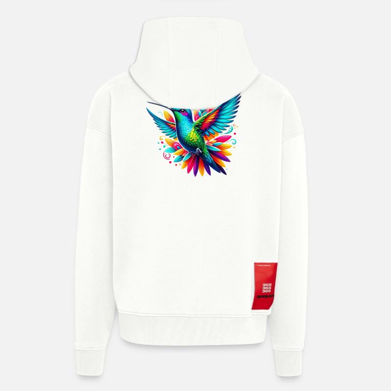 Kolibri - Zip Hoodie - made by SPREAD - OFF WHITE