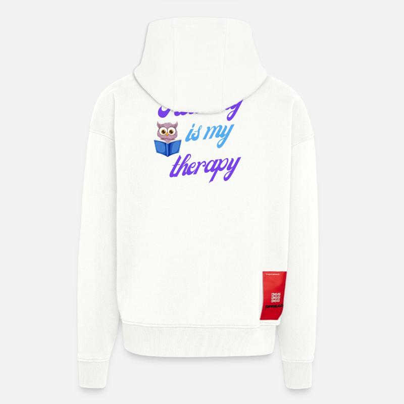 Lesetherapie-Geschenk - Zip Hoodie - made by SPREAD - OFF WHITE