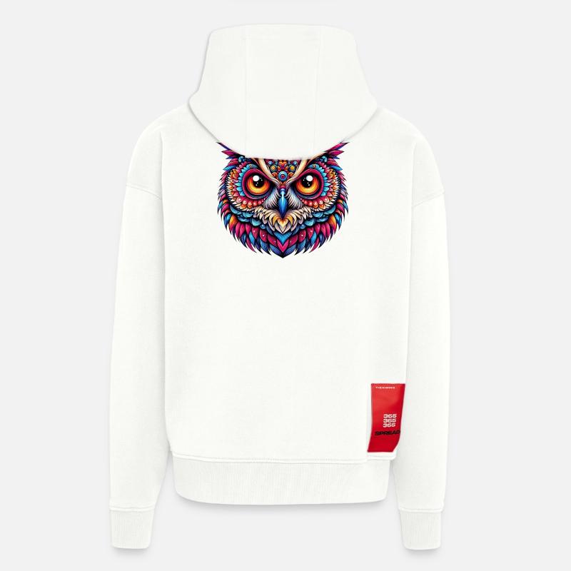 Eule - Zip Hoodie - made by SPREAD - OFF WHITE