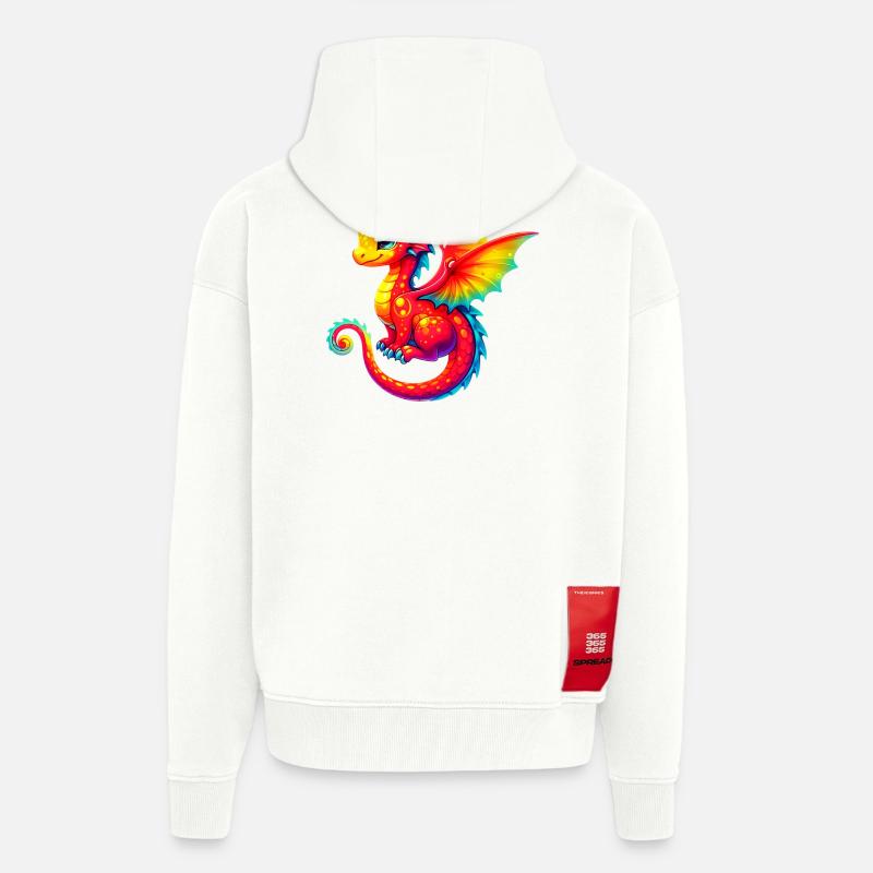 Drache - Zip Hoodie - made by SPREAD - OFF WHITE