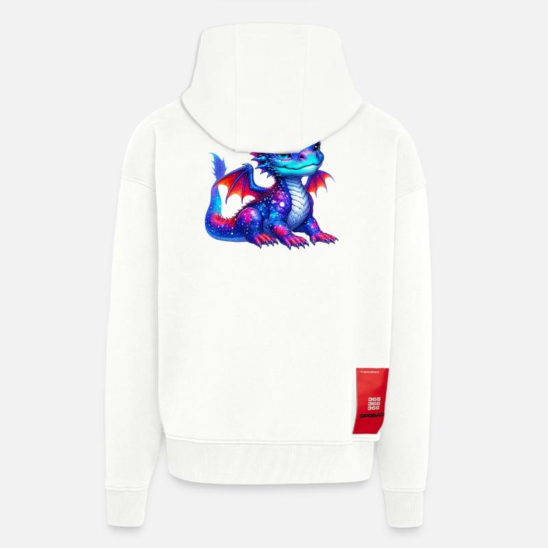 Drache - Zip Hoodie - made by SPREAD - OFF WHITE