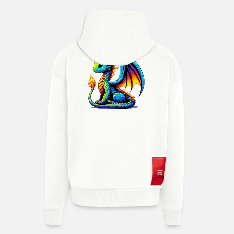 Drache - Zip Hoodie - made by SPREAD - OFF WHITE