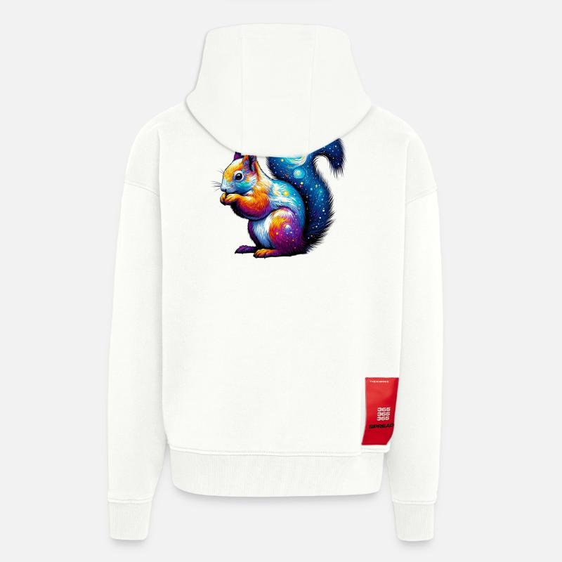 Eichhörnchen - Zip Hoodie - made by SPREAD - OFF WHITE