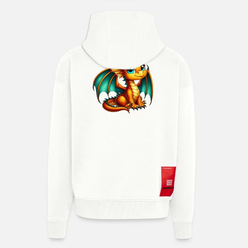 Drache - Zip Hoodie - made by SPREAD - OFF WHITE