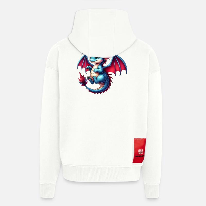 Drache - Zip Hoodie - made by SPREAD - OFF WHITE