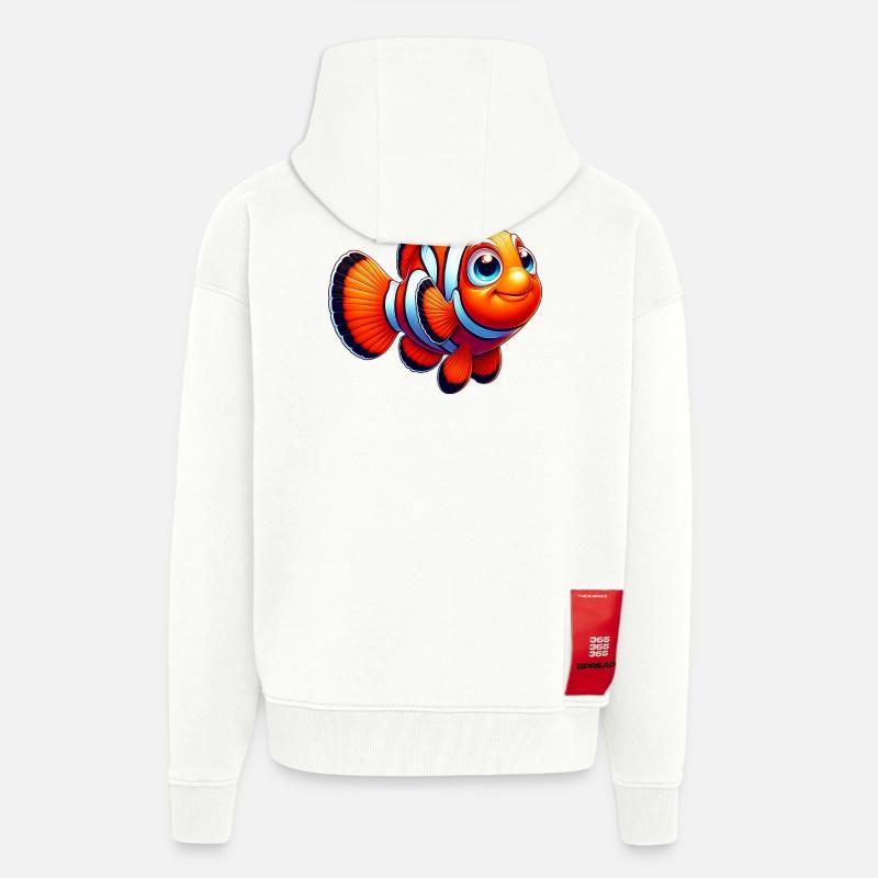 Clownfisch - Zip Hoodie - made by SPREAD - OFF WHITE